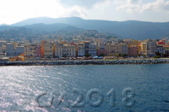 Blick zurück auf Bastia, bye bye Korsika, Autor: Charlotte Moser