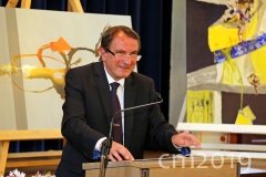 Vernissage Retrospektive Lore Weiler "Mein Weg", Kunsthistoriker Dr. Matthias Liebel, Foto: Charlotte Moser