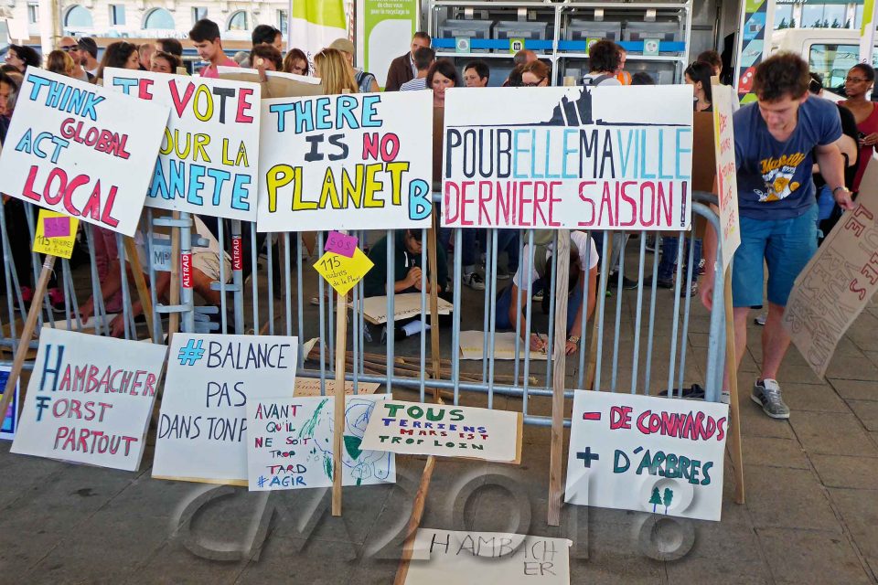 Marseille, Demonstration für die Erhaltung der Bäume an La Plaine, Autor: Charlotte Moser