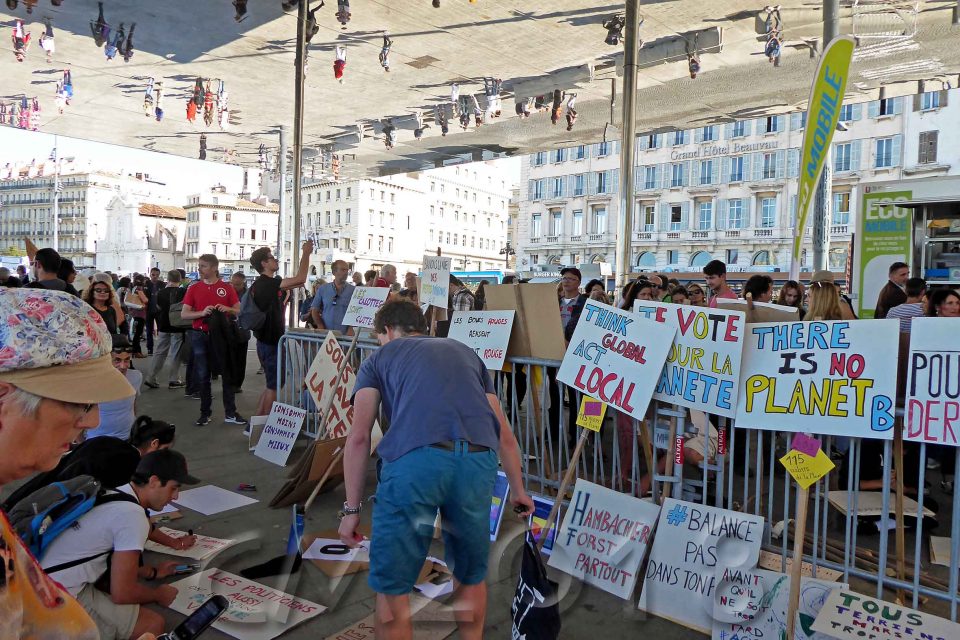 Marseille, Demonstration für die Erhaltung der Bäume an La Plaine, Autor: Charlotte Moser