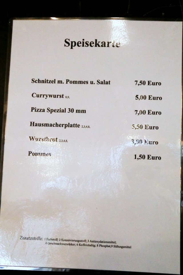 Speisekarte